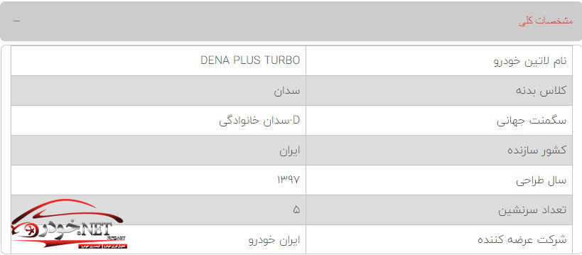 خودرو دنا پلاس توربو